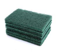 Tnfeeon 5 Estropajos Abrasivos de Mano, Herramienta de Limpieza Reutilizable No Tejida para Suciedad Resistente, Ideal para Limpieza de Cocina, Horno, Barbacoa y Coche, 5 uds. (GREEN)