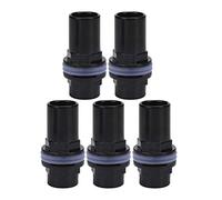 Tnfeeon 5 Unids/Set Conector de tubería de Acuario, Filtro de Tanque de Pescado de PVC Junta de Tubo de Agua Conector de Tubo Recto Accesorios de Tanque de Pescado(32mm)