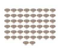 Tnfeeon 50 Juegos de Botones de Repuesto para Pantalones Vaqueros de 17 Mm, de Acero Inoxidable, sin Coser, Botones para Pantalones, Patrón de Lazo para Chaquetas, Sombreros, Ropa, Hombres, Mujeres,