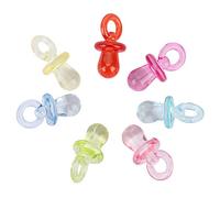 Tnfeeon 50 Uds. Juguetes para Pezones de Pájaros, Juguetes de Plástico Coloridos para Masticar para Loros, Periquitos y Tortolitos, Tamaño 3x1,2x1,2 Cm, Accesorios Divertidos para