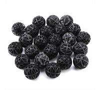 Tnfeeon 50pcs Bio Balls Filter Media con esponja Acuario Filtro Media Tank Bio Bolas, para acuario, acuario, medios filtrantes estanques (46 mm con algodón)