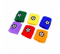 Tnfeeon 6 Piezas Muñequeras Deportivas para Jóvenes Mechas de Material de Felpa Transpirable Ajuste de Deslizamiento Rápido para Gimnasio Correr Fútbol Baloncesto Actividades de Tenis Suave Cómodo