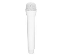 Tnfeeon Accesorio de Micrófono, Modelo ABS con Diseño Liviano para Práctica de Interpretación en Escenario, Eventos de Cosplay, Sesiones de Fotografía, Actividades de Juego de Roles (White)