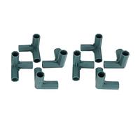 Tnfeeon Accesorio de Tubería de PVC con de 3 Vías de 16 Mm, Accesorios Conector de Esquina Construir Marco de Invernadero Conectores de Muebles Junta de Tubería Construcción Estacas de Plantas Jaulas