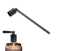 Tnfeeon Accesorio de Vela apagador de Velas de Acero Inoxidable con Mango Largo(Negro)