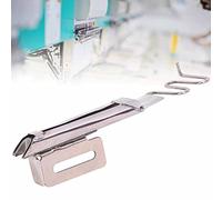 Tnfeeon Accesorio para Máquina de Coser Al Bies en ángulo Recto con Cinta, Carpeta de Metal en ángulo Recto, Se Adapta a Máquinas de Cabezal Alto con una Sola Aguja, Entrada de 26 Mm, Perfecto para