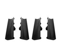 Tnfeeon Accesorio para Quitanieves Accesorios para Zapatos sin Cordones Guías de Diseño en ángulo Nieve a los Lados No Se Necesitan Herramientas 2 Pares de Material ABS para Zapatos con Agujeros