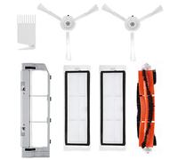 Tnfeeon Accesorios de Reemplazo de de 7 Piezas para el Kit de Filtro de Limpiador de Robot de Mijia, Cepillo Principal, Cepillo Lateral para Uso Doméstico
