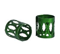 Tnfeeon Accesorios para Trenzas Rosas, Cuentas de Aluminio para el Cabello, 100 Piezas de Joyas Coloridas para Rastas y Trenzas (GREEN)