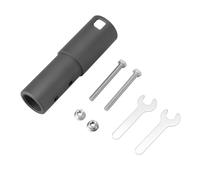 Tnfeeon Adaptador de Antena Parabólica, Kit de Montaje en Poste de Aleación de Aluminio con Ajuste de Múltiples ángulos, Soporte Estable y Fácil Instalación para Configuración de Internet en