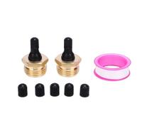 Tnfeeon Adaptador de Tapón de Purga de Latón para Caravanas y Remolques con de riego. Evita la Congelación de Las Tuberías de Agua con Compresor de Aire.