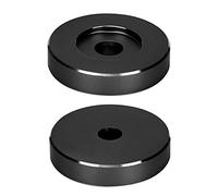 Tnfeeon Adaptador Girable Tablero de Aluminio Duradero para 45 RPM RPM, para la Mayoría de los Récords de Big Hole (Black)