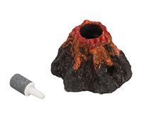 Tnfeeon Adorno de Volcán para Acuario, Adornos de Volcán Artificial, Bomba de Oxígeno, Kit de Piedra Burbujeador de Aire