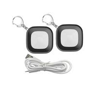 Tnfeeon Alarma de Seguridad Personal, Bocinas y Sirenas con 3 Luces Estroboscópicas y Batería Recargable USB para Mujeres Niños Corriendo Caminando en Bicicleta Paquete de 2 Alarmas de Seguridad