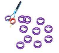 Tnfeeon Anillos de Dedo de Tijera de Silicona Inserciones Suaves para el Pulgar 10 Piezas Reductores de Agarre Ergonómicos para Tijeras de Aseo de Mascotas y Tijeras de Corte de Cabello para