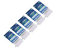 Tnfeeon Anzuelo Luminoso de Piel de, Aparejos de Pesca de Nailon de Acero Inoxidable, 5 Piezas con Cuentas Luminosas, Señuelo de Plástico, Cebo de Plumas para Agua Dulce, Agua Salada, Bagre, (8#)