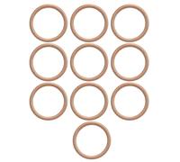 Tnfeeon Aplicación de la Superficie Lisa del Anillo de Madera Tradicional para el Péndulo de 10 Piezas para el Proyecto (10 cm)
