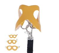 Tnfeeon Arnés de Caminata Pequeño Ajustable con Campanas, Seguridad Resistente, Diseño de Campanas Divertidos, Dimensionamiento Versátil para Hámsters, Ratones, Jerbos, Correa de Nylon, Cofre de
