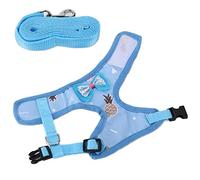 Tnfeeon Arnés de Pollo Chaleco de Malla Ajustable para Caminar y Hacer Ejercicio Al Aire Libre con Cuerda de Tracción Elástica Se Adapta a Patos Gallinas Aves de Corral Ajuste Cómodo y Seguro El (S