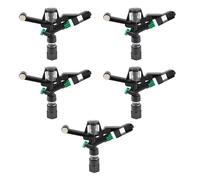 Tnfeeon Aspersores Aspersor de Accionamiento Rosca Hembra de 3/4 Pulgadas para Riego 5 Piezas Aspersor Giratorio de Césped de Jardín Impacto de Césped con Accionamiento de Impacto de Rosca Hembra de