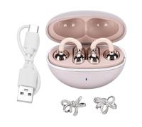 Tnfeeon Auriculares Bluetooth de Oído Abierto con Abrazadera en Auriculares con Bluetooth V6.0 Aislamiento de Ruido Alcance de 10 a 15 M Tiempo de Reproducción 4H para Mujeres Que Corren