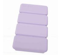 Tnfeeon Bandeja Grande para Cubitos de Hielo, Molde de Silicona para Hielo con Tapa, Silicona de Grado Alimenticio, 16,9 X 10 X 3,6 Cm, para Paletas Largas, Palitos de y Congelación de Porciones