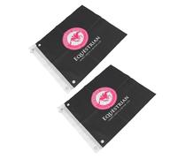 Tnfeeon Bandera de Entrenamiento de Caballos, Bandera de Equipos de Longitud Deportes Ecuestres Profesionales para Al Aire Libre Entrenamiento de Carreras de Carreras 2pcs Equipos Ecuestres (Black)