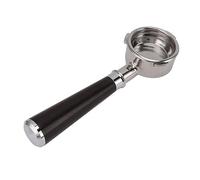 Tnfeeon Barsetto de 58 Mm de Portafiltro sin Fondo con Manija de Madera Sólida, Estructura de Acero Inoxidable, Diseño Extraíble para una Fácil Limpieza, Compatible con 3 Orejas (Escriba un sándalo
