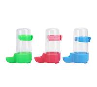 Tnfeeon Bebedero para Pájaros de 3 Uds, Dispensador de Agua Automático de Plástico para Loros y Periquitos, Comedero de Agua para Pájaros Fácil de Colgar con Tamaño de 12 X 9 X 5,5 Cm