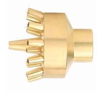 Tnfeeon Boquilla de Fuente DN25 de 1 Pulgada, Construcción de Cobre para Jardines y Piscinas, Altura de Rociado de 2 M, Diseño Desmontable para Efectos de Agua Personalizables