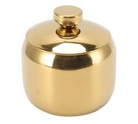 Tnfeeon Bote de Condimento de Acero Inoxidable Resistente a la Corrosión Es Fácil de Limpiar Vidrio para Actividades Domésticas, 1 Unidad (GOLD)