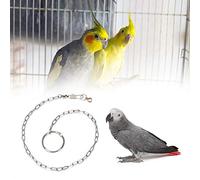 Tnfeeon Cadena de Acero Inoxidable para Pies de Pájaros, Anillo de Tobillo Antiescape para Loros, Movilidad Segura para Pájaros Domésticos, Uso en Exteriores (pequeño Sol)