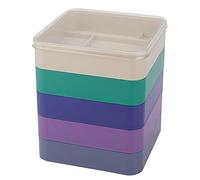 Tnfeeon Caja de Almacenamiento de Tornillos para Relojes de Plástico de Primera Calidad, Organizador de 5 Capas Resistente a Impactos para Manualidades y Cuentas, Ideal para Talleres y Estudiantes