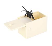 Tnfeeon Caja de araña falsa de simulación, juguete de broma de Halloween, regalo de truco con sorpresa de salto realista, 3.7 x 2.5 x 2.2 pulgadas