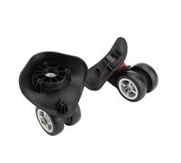 Tnfeeon Caja de Tranvía/Rueda de Equipaje de Cubierta Ruedas de Rodamiento de Doble Transporte para la Maleta Flexible y Silencioso 2 Pcs