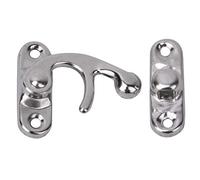 Tnfeeon Cajas de Joyería HaSp HaSp de Iron Latch, Duradera con una Larga Durabilidad, Adecuada para Cajas y Joyas de Escena Adecuadas (gancho derecho de plata)