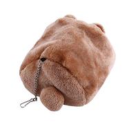 Tnfeeon Cama de Felpa para Mascotas con Forma de Hámster, Nido Suave y para Animales Pequeños, Cobayas y Chinchillas, Compañeros Ideales para el Descanso Invernal (Brown)