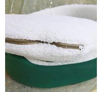 Tnfeeon Cama para Casa de Gatos con árbol de Navidad, Acogedora Tienda de Campaña de Felpa para Gatos y Perros Pequeños de Interior, Cojín Lavable, 13,77 Pulgadas X 17,71 Pulgadas (Green #25)