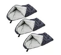 Tnfeeon Camas Cama para Acampar con Bolsa de Almacenamiento Cama para Perros Cálida y Empacable para Viajes Acampar Senderismo Mochilero 3 Piezas Saco de Dormir para Perros 45.2x29x3.94in para (Grey)