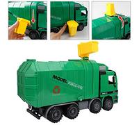 Tnfeeon Camión de Basura de Inercia Modelo de Plástico con Tres Funciones de Basura Operación Controlada Manualmente Compartimento de Elevación Automática Neumáticos Antideslizantes para la Unión