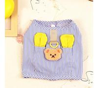 Tnfeeon Camisa Tipo Chaleco para Perros, Camiseta sin Mangas de Algodón a Rayas para Perros Pequeños, Ropa Cómoda y Ligera para el Verano, Ideal para Ositos y Pomerania (XL)