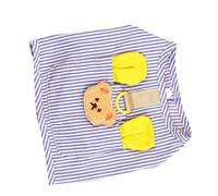 Tnfeeon Camisa Tipo Chaleco para Perros, Camiseta sin Mangas de Algodón a Rayas para Perros Pequeños, Ropa Cómoda y Ligera para el Verano, Ideal para Ositos y Pomerania (S)