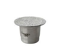 Tnfeeon Cápsulas de café Reutilizables de Acero Inoxidable, Cápsulas Recargables con Cuchara de Sellado para Máquinas Excepto Modelos U, Filtro Preciso que Garantiza una Preparación Rica y Suave,