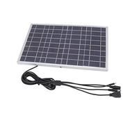 Tnfeeon Cargador de Panel Solar de 8 V y 15 W, Energía Eficiente Monocristalina para Exteriores con Salidas USB CC para Viajes, 13,2 X 7,9 X 0,6 Pulgadas, 1,16 Libras, Ligero, para Acampar,