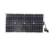 Tnfeeon Cargador de Panel Solar, Silicio Monocristalino 100W con Salida de 18V para Acampar y Viajar Al Aire Libre
