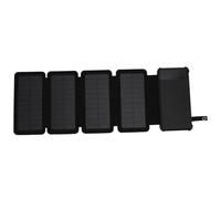 Tnfeeon Cargador Solar del Banco de Energía, Tela Monocristalina, Capacidad de 10000 MAh, Panel Solar de 4 Pliegues, Banco de Energía Portátil USB Tipo C para Acampar Al Aire Libre