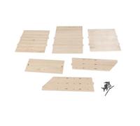 Tnfeeon Casa para Murciélagos, Caja de Madera Resistente a la Intemperie, Refugio Al Aire Libre de Madera Tríada para Conservación, Control y Creación de Hábitat de Vida Silvestre (Color)