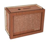 Tnfeeon Cash Retro Moned Money Savings Box Adultos Caja de Madera para Niños con CompToir Económico y para Amigos para Niños (10000 Euro)
