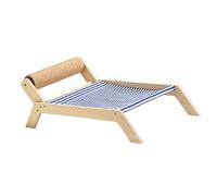 Tnfeeon Cat Beach Silla aumentó Las áreas de Verano con Sisal Scrrpratcher para el área Al Aire Libre del Uso de Madera Al Aire Libre (Cama de Rodillos de sisal de Playa)