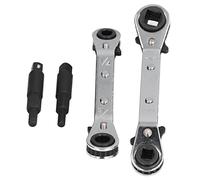 Tnfeeon Cayas de Trinquete con 4 Especificaciones para Reparar Sistemas de Aire Acondicionado, Herramientas de Acero Inoxidable para el Hogar